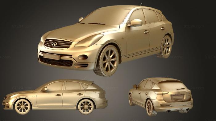 Автомобили и транспорт (Infiniti EX 2009, CARS_1981) 3D модель для ЧПУ станка